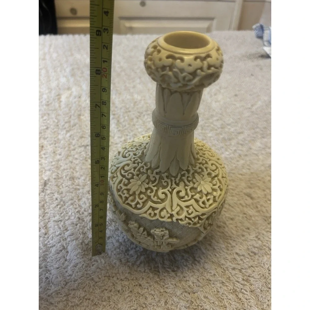 Vintage Cinnabar Hand Carved‎ 9